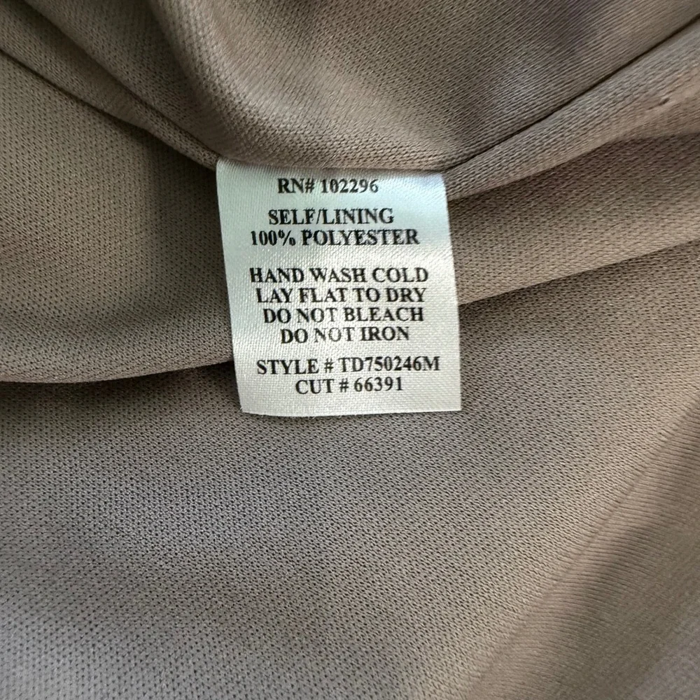 Womens‎ 10 Ruched Dress Silver Sheath Metallic Cowl Neck Cocktail Wedding Guest
